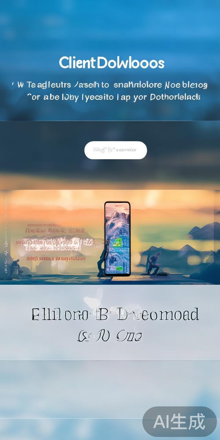 寻找下载入口：在官网首页找到“客户端下载”或“应用