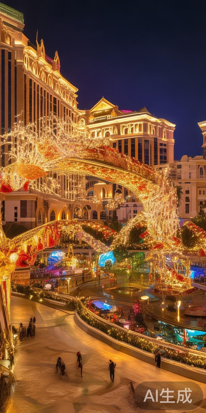 在澳门的璀璨夜色中，圣诞节不仅是传统的节日庆典，更